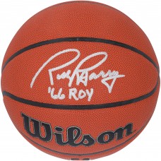 Мяч Rick Barry Golden State Warriors Autographed Fanatics Authentic Wilson Authentic Series Indoor/Outdoor with 66 NBA ROY Inscription
