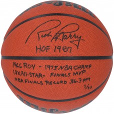 Rick Barry Golden State Warriors Autographed Fanatics Authentic Wilson Authentic Series Indoor/Outdoor Basketball with Multiple Inscriptions - Limited Edition #1/10