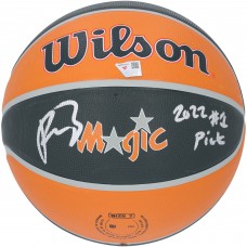 Paolo Banchero Orlando Magic Autographed Fanatics Authentic Wilson City Edition Standard Basketball with 2022 #1 Pick Inscription