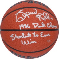 Мяч Spud Webb Atlanta Hawks Autographed Fanatics Authentic Wilson Authentic Series Indoor/Outdoor with 1986 Dunk Champ & Shortest to Ever Win Inscriptions - Limited Edition of 5