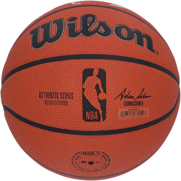 Мяч Spud Webb Atlanta Hawks Autographed Fanatics Authentic Wilson Authentic Series Indoor/Outdoor with 1986 Dunk Champ & Shortest to Ever Win Inscriptions - Limited Edition of 5