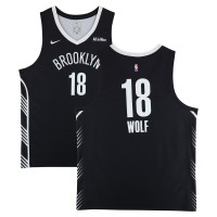 Игровая джерси Daniel Wolf Brooklyn Nets Fanatics Authentic Game-Used #18 Black Nike from the 2025 NBA Summer League - Size 2XL