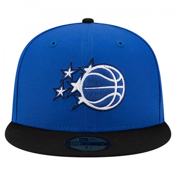 Бейсболка Orlando Magic New Era Blue/Black Two-Tone 59FIFTY