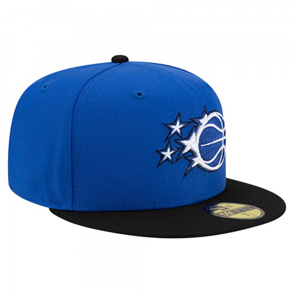 Бейсболка Orlando Magic New Era Blue/Black Two-Tone 59FIFTY