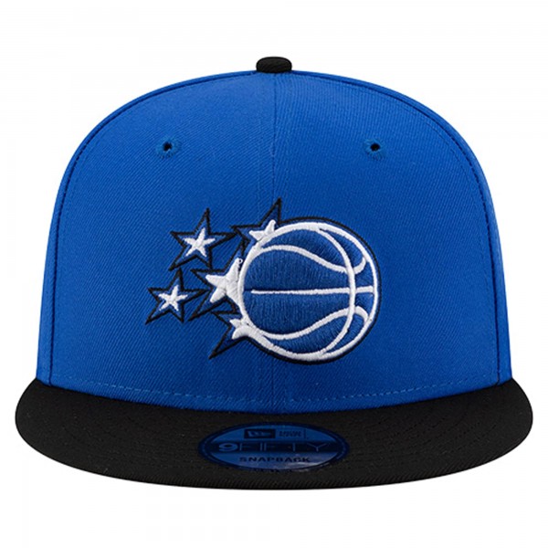 Бейсболка Orlando Magic New Era Blue/Black Two-Tone 9FIFTY Snapback