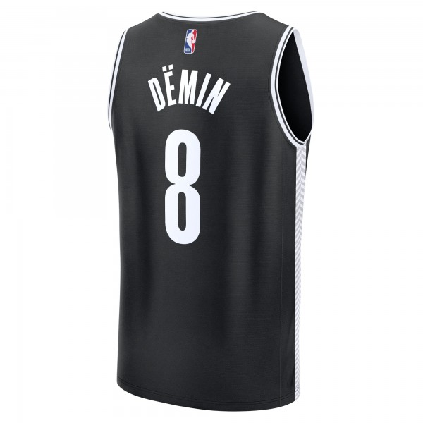 Подростковая Brooklyn Nets Egor Dëmin Fanatics Black Fast Break Replica Jersey - Icon Edition