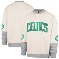 Boston Celtics 47 Cream Crossover Collection Trifecta Double Layered Fleece Sweatshirt