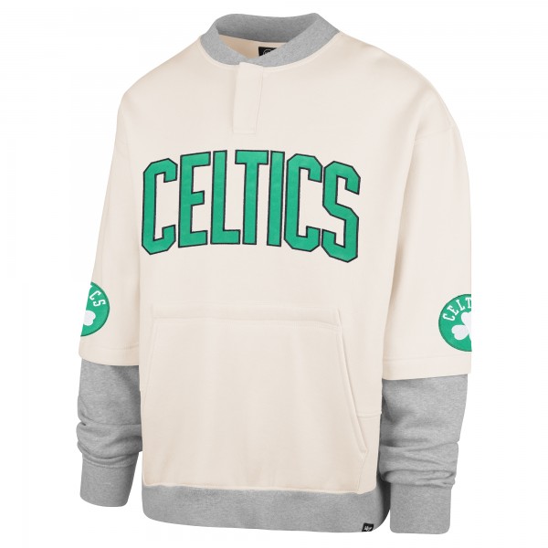 Boston Celtics 47 Cream Crossover Collection Trifecta Double Layered Fleece Sweatshirt
