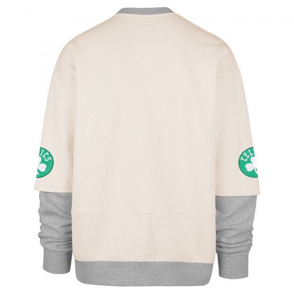 Boston Celtics 47 Cream Crossover Collection Trifecta Double Layered Fleece Sweatshirt