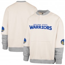 Golden State Warriors 47 Cream Crossover Collection Trifecta Double Layered Fleece Sweatshirt