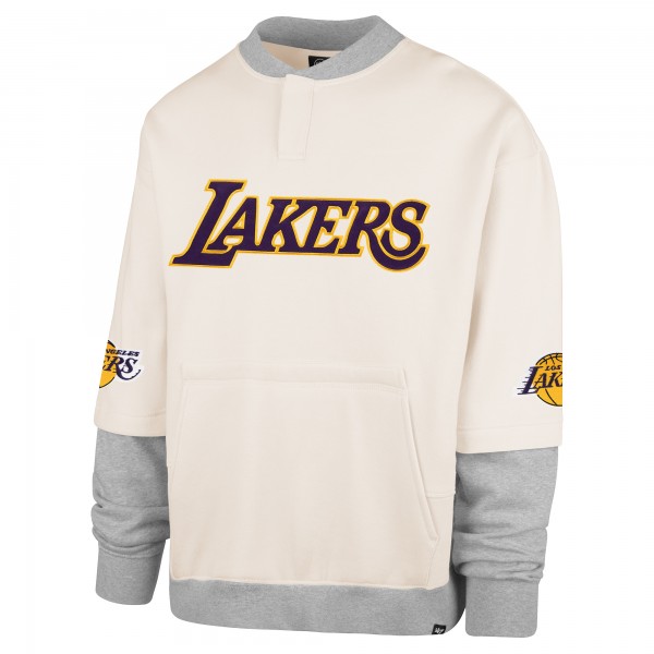 Кофта Los Angeles Lakers 47 Cream Crossover Collection Trifecta Double Layered Fleece