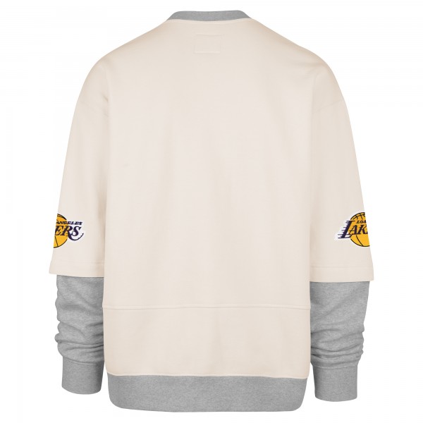 Кофта Los Angeles Lakers 47 Cream Crossover Collection Trifecta Double Layered Fleece