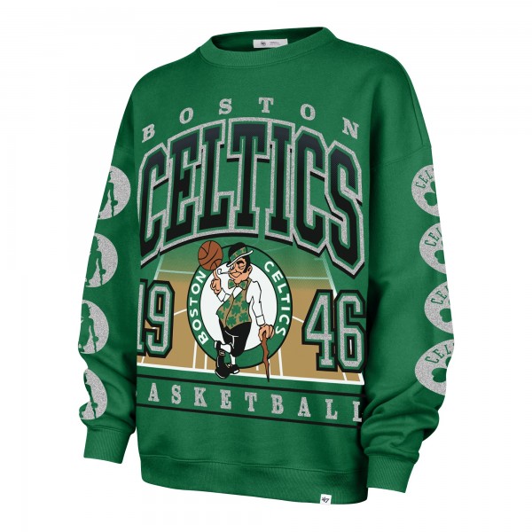 Женская Boston Celtics 47 Kelly Green Go Big Oversized Sweatshirt