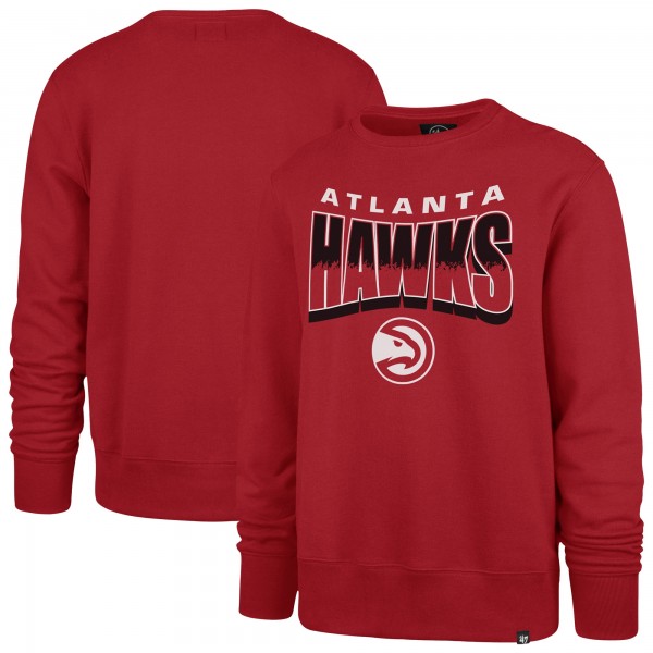 Кофта Unisex Atlanta Hawks 47 Red Brush By Headline Crewneck