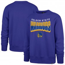 Unisex Golden State Warriors 47 Royal Brush By Headline Crewneck Sweatshirt