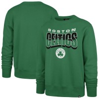 Unisex Boston Celtics 47 Kelly Green Brush By Headline Crewneck Sweatshirt