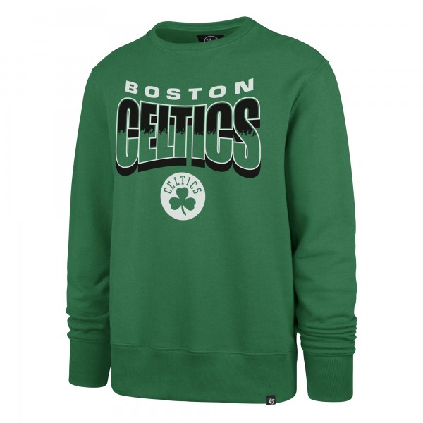 Unisex Boston Celtics 47 Kelly Green Brush By Headline Crewneck Sweatshirt