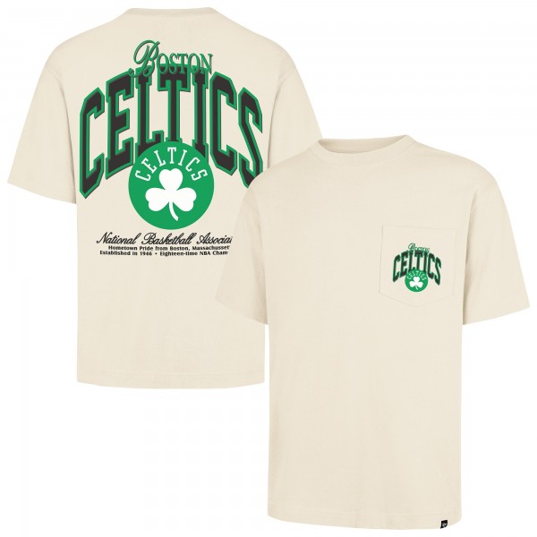Unisex Boston Celtics 47 Cream Crossover Collection Foundation Pocket T-Shirt