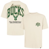 Unisex Milwaukee Bucks 47 Cream Crossover Collection Foundation Pocket T-Shirt