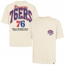 Unisex Philadelphia 76ers 47 Cream Crossover Collection Foundation Pocket T-Shirt