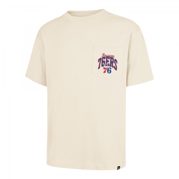 Unisex Philadelphia 76ers 47 Cream Crossover Collection Foundation Pocket T-Shirt