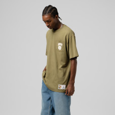 Футболка New York Knicks Mitchell & Ness Olive Hardwood Classics Premium Pocket