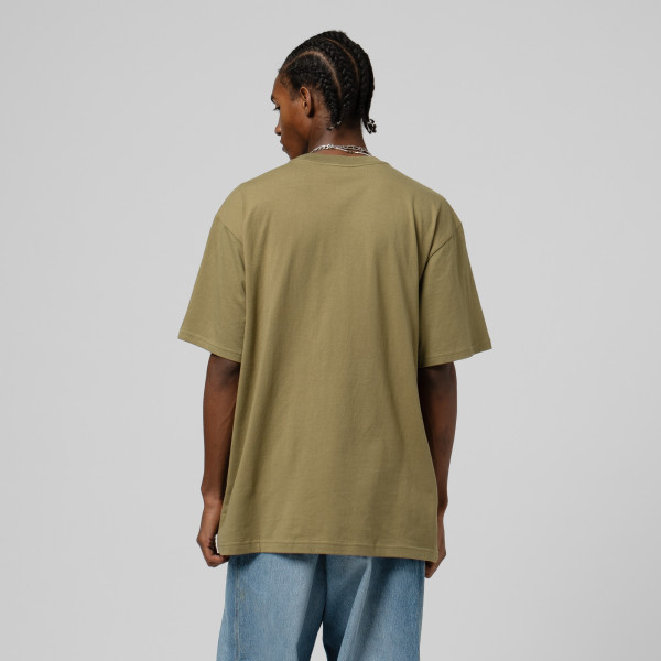Футболка New York Knicks Mitchell & Ness Olive Hardwood Classics Premium Pocket