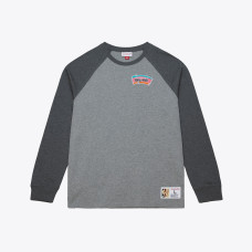 Футболка San Antonio Spurs Mitchell & Ness Heather Gray Hardwood Classics Legacy Premium Raglan