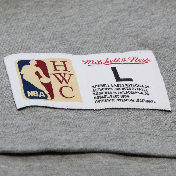 Футболка San Antonio Spurs Mitchell & Ness Heather Gray Hardwood Classics Legacy Premium Raglan