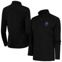 Женская France National Team Antigua Statement Half-Zip Pullover - Black