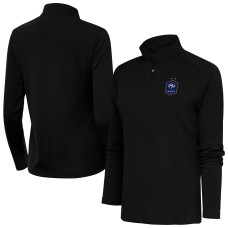 Женская France National Team Antigua Statement Half-Zip Pullover - Black