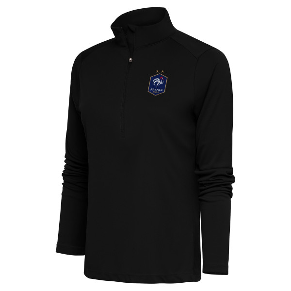 Женская France National Team Antigua Statement Half-Zip Pullover - Black