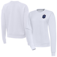 Женская Свитшот France National Team Antigua Takeover Pullover - White