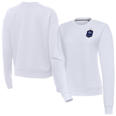 Женская Свитшот France National Team Antigua Takeover Pullover - White