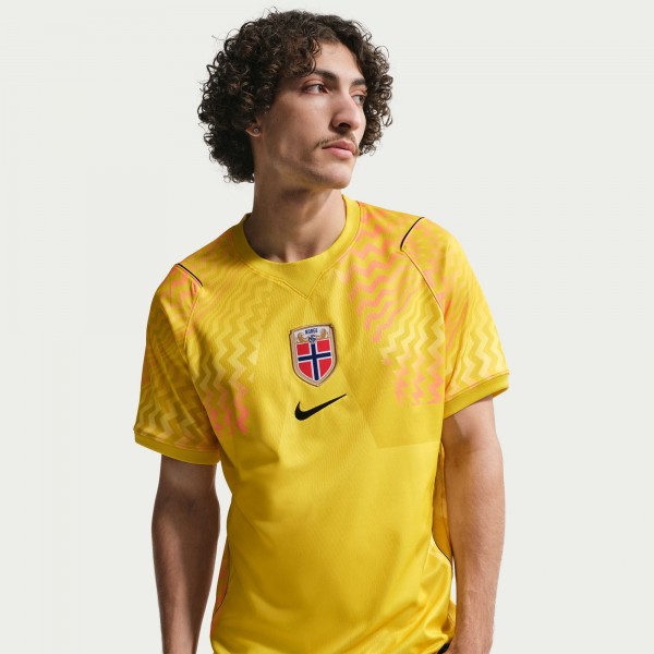 Norway National Team Nike 2026 Goalkeeper Stadium Replica Jersey - Yellow
