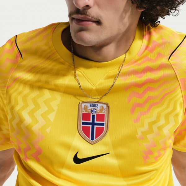 Norway National Team Nike 2026 Goalkeeper Stadium Replica Jersey - Yellow