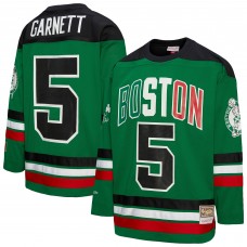 Unisex Boston Celtics Kevin Garnett Mitchell & Ness Kelly Green Maxxed Out Fashion Hockey Jersey