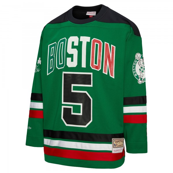Unisex Boston Celtics Kevin Garnett Mitchell & Ness Kelly Green Maxxed Out Fashion Hockey Jersey