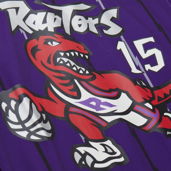 Unisex Toronto Raptors Vince Carter Mitchell & Ness Purple Maxxed Out Fashion Hockey Jersey