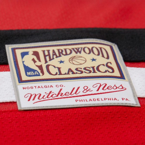 Unisex Atlanta Hawks Dikembe Mutombo Mitchell & Ness Red Maxxed Out Fashion Hockey Jersey