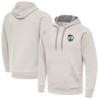 Boston Celtics Antigua Cream Victory Pullover Hoodie