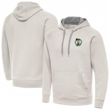 Boston Celtics Antigua Cream Victory Pullover Hoodie