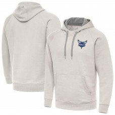 Charlotte Hornets Antigua Cream Victory Pullover Hoodie