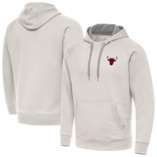 Chicago Bulls Antigua Cream Victory Pullover Hoodie