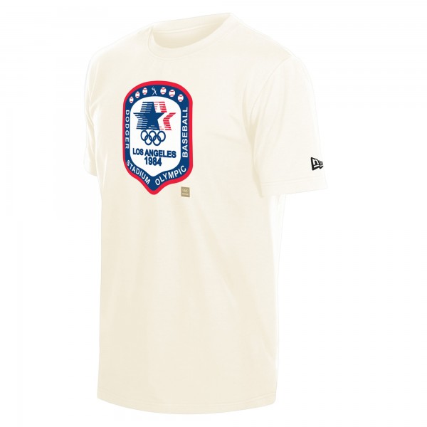 Los Angeles Dodgers x The Heritage Collection New Era Cream LA84 Summer Olympics T-Shirt