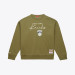 Женская Свитшот New York Knicks Mitchell & Ness Olive Lightweight Script