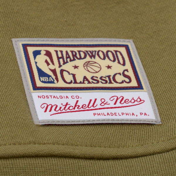 Женская Свитшот New York Knicks Mitchell & Ness Olive Lightweight Script