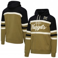 Толстовка Denver Nuggets Mitchell & Ness Olive/Black Double Clutch Head Coach
