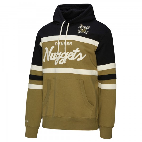 Толстовка Denver Nuggets Mitchell & Ness Olive/Black Double Clutch Head Coach