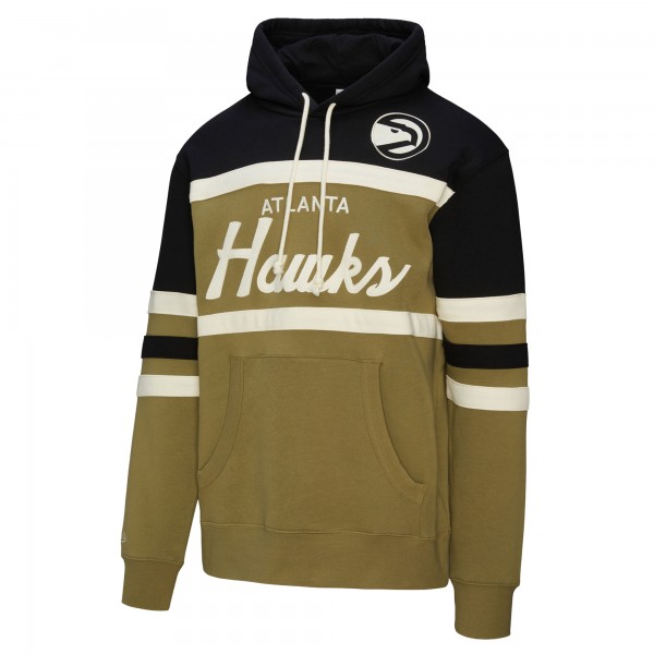 Толстовка Atlanta Hawks Mitchell & Ness Olive/Black Double Clutch Head Coach
